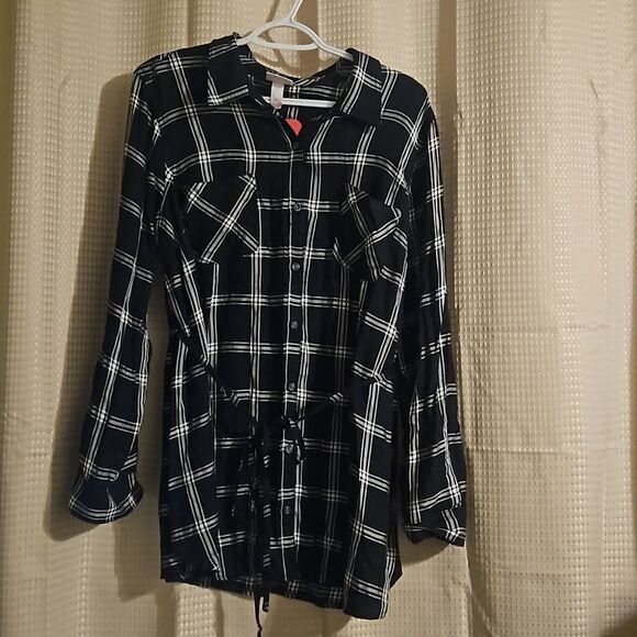 ISABEL MATERNITY  PLAID TOP SIZE XL New - Picture 1 of 8